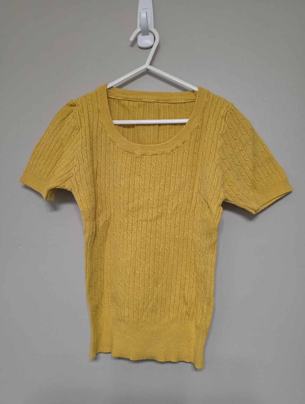 Knit Top Mustard